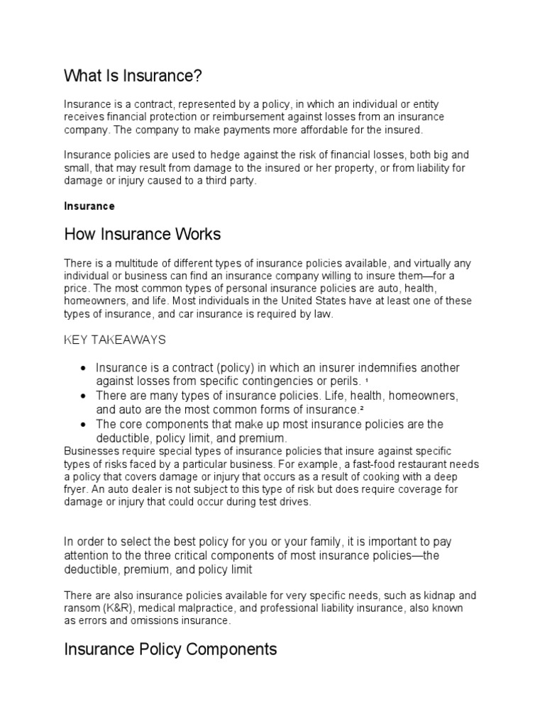 Research 1 | PDF | Insurance | Deductible