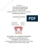 Study of Steam Turbine Blade Manufacturing