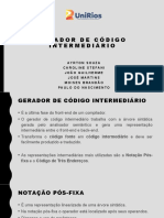 Gerador de Código Intermediário