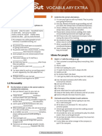 Speakout Advanced. Vocabulary Extra With Answer Key