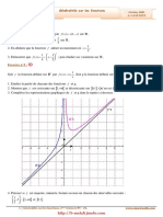 Serie D'exercices Corrigés - Math - Généralités Sur Les Fonctions - 3ème Sciences (2009-2010)