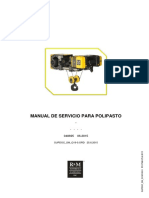 Manual de Servicio para Polipasto - Spanish