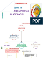 Sesion: 12: Definicion de Vitaminas, Clasificacion