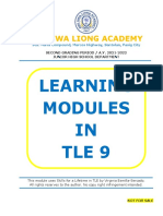 Learning Modules IN Tle 9: Dee Hwa Liong Academy