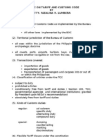 52105685 Lecture on Tariff and Customs Code