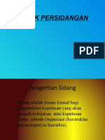 TEKNIK PERSIDANGAN