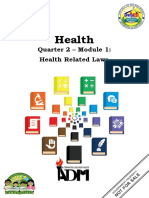 Health: Quarter 2 - Module 1: Health Related Laws