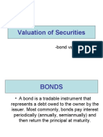 Valuation of Bonds and Securities