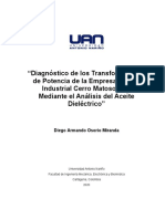 Diagnostico de Transformadores Mediante Análisis de Aceite Dieléctrico