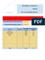 Planilha de Custo Produtos Importados Uscloser