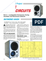 Simple Audio Circuits Part 4 - Loudspeaker Enclosures, Tuning Oscillator and Resonance Detector