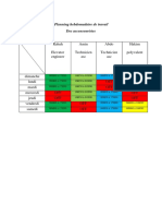 Planning Hebdomadaire de Travail Des Ascenseuristes PDF