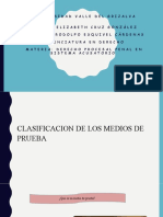 Clasificacion Medios de Prueba Presentacion