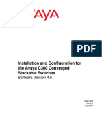 Avaya C360 4.5 Installation and Configuration Guide (10-601564)