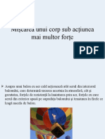 Mișcarea unui corp sub acțiunea mai multor forțe