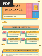 Acid-Base Imbalance: By: Kristine Louise E. Javier