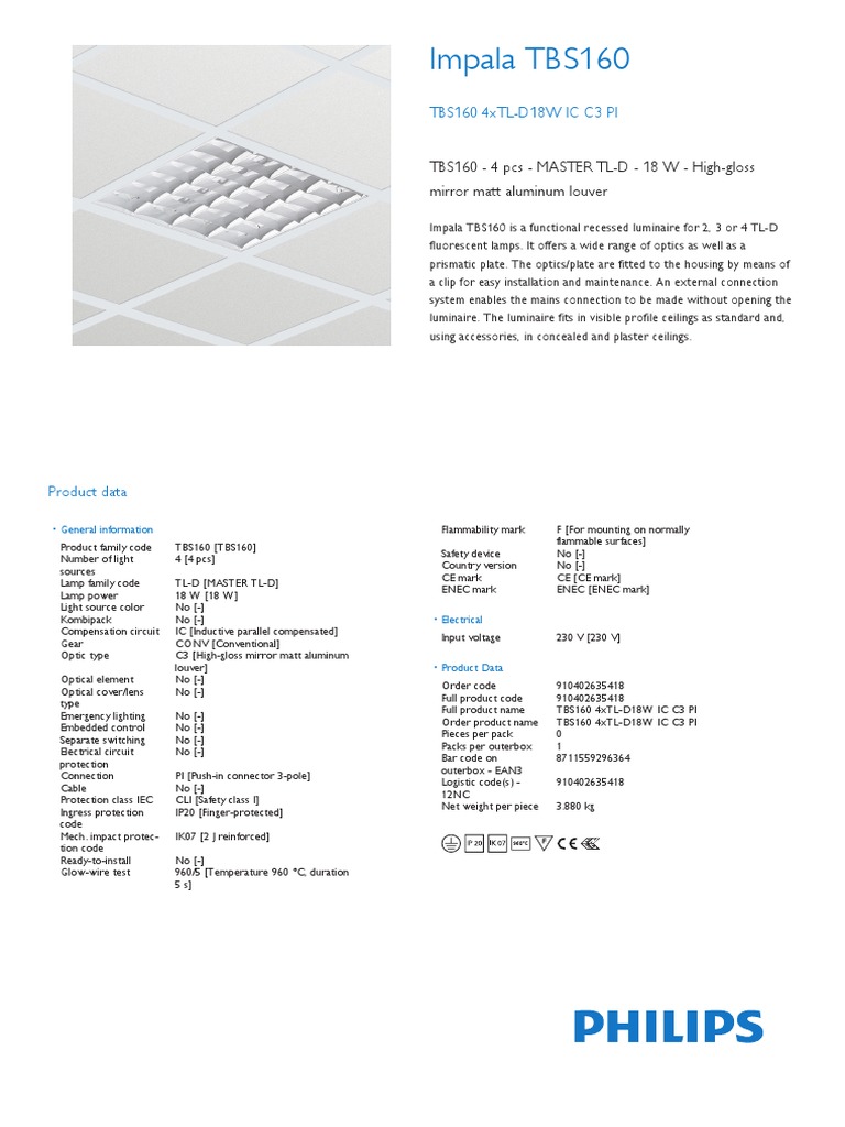 TBS160 4xTL-D18W IC C3 PI | PDF | Optics | Equipment