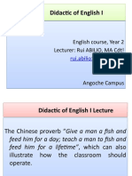 FINAL Didactic of English I Lecture