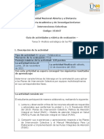 Guía de actividades y rúbrica de evaluación - Tarea 5 - Análisis estratégico de los PIC