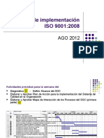 Proceso de Implementacion ISO 9001-AGOSTO
