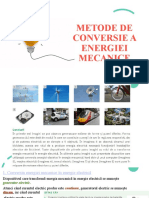 Metode de Conversie a Energiei Mecanice
