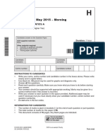 Question Paper Unit A501 02 Unit A Higher Tier 2015