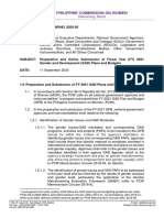 PCW MC 2020-05 - Preparation and Online Submission of Fiscal Year (FY) 2021 Gender and Development (GAD) Plans and Budgets (Signed)