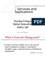 NOC Services and Applications: Sunday Folayan Nishal Goburdhan Isatou Jah