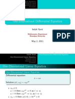 One-Dimensional Differential Equation: Indah Yanti