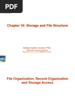 Chapter 10: Storage and File Structure Chapter 10: Storage and File Structure