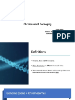 Chromosomal Packaging: Fatih EREN Medical Biology Department Fatiheren@marmara - Edu.tr