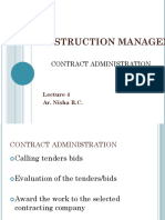 Construction Management: Contract Administration