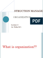 Construction Management: Organization