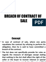 Breach of Contract of Sale