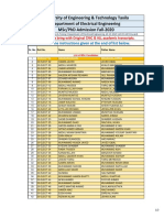 University of Engineering & Technology Taxila Department of Electrical Engineering MSC/PHD Admission Fall-2020