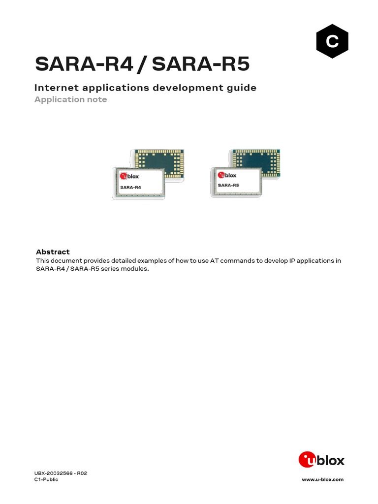 Sara-R4 / Sara-R5: Internet Applications Development Guide | PDF ...