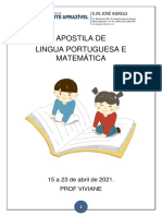 Apostila portugues e matemática