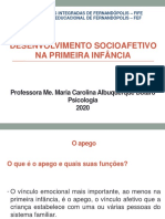 O desenvolvimento do apego na primeira infância