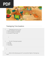 Thanksgiving Trivia Questions