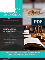 Matrimonios Cristianos No Católicos