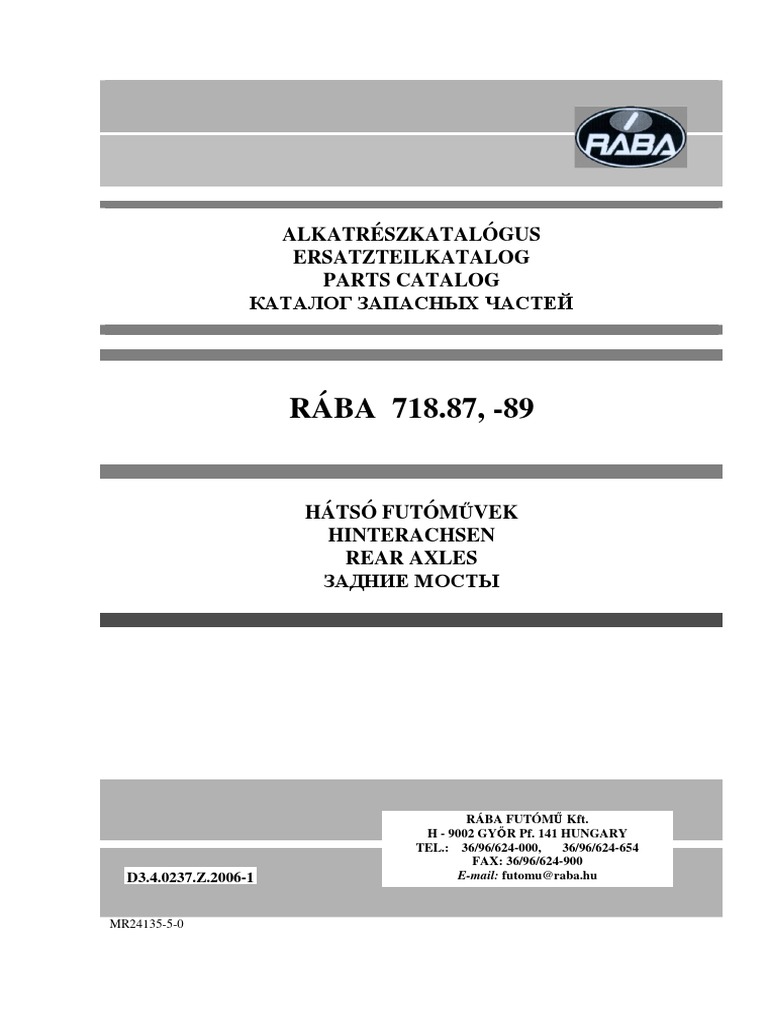 Raba 718.87, - 89 | PDF