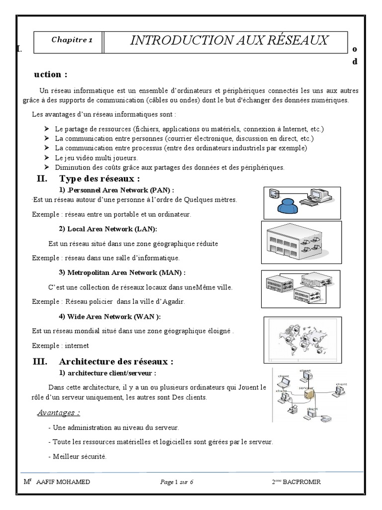 Introduction aux réseaux informatiques | PDF | Topologie de réseau ...