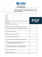 6.  Portfolio checklist
