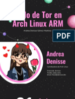 Nodo de Tor en Arch Linux ARM: Andrea Denisse Gómez-Martínez