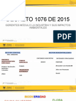 DECRETO 1076 DE 2015 GERENTES MÓDULO LA INDUSTRIA Y SUS IMPACTOS AMBIENTALES