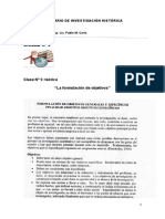 Sih - 2021 - Clase N 5 - Teorica - La Formulacion de Objetivos de Investigacion