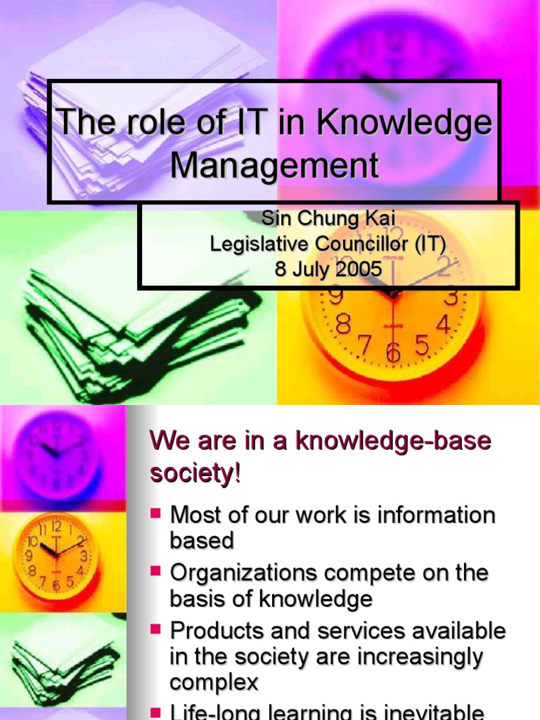 The Role of IT in Knowledge Management | PDF | I Pv6 | Voice Over Ip