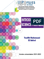Toufik Rahmouni 2021 - Introduction À La Science Politique