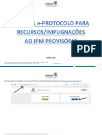 Manual E-Protocolo para Recursos e Impugnações Ao IPM Provisório