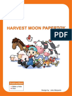 Harvest Moon Papertoy: Instruction